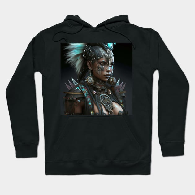 Native American Woman Android Hoodie by AI studio